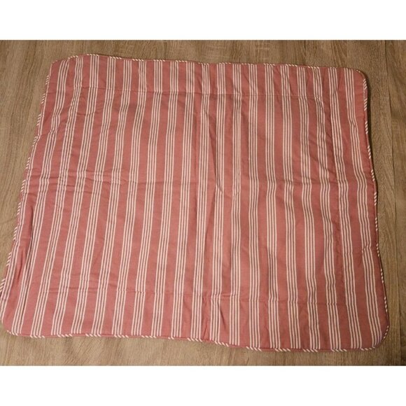 Longaberger Dusty Rose Striped Pillow Sham 31x27" Large - Picture 1 of 5